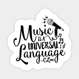 Music is a Universal Language - CL Sticker